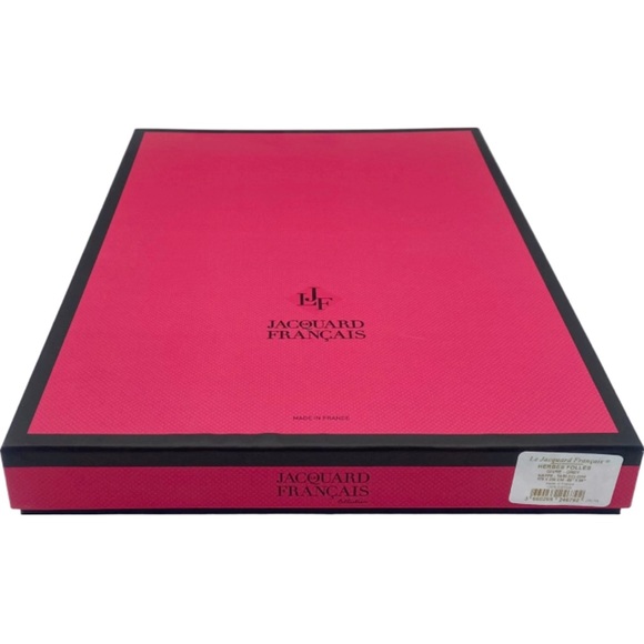 New Le Jacquard Francais Pink Rectangular Storage Gift Presentation Box 14.5”L - Picture 2 of 8